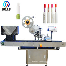 Automatic lipstick/ lip balm labeling machine, horizontal type labeling machine for small tubes